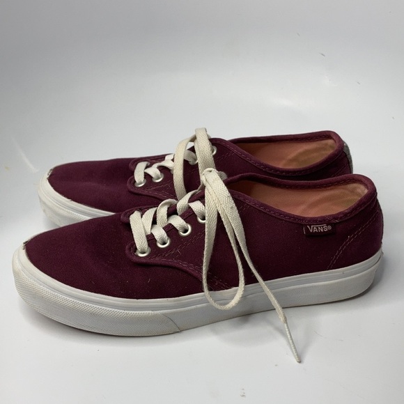 Vans maroon sneakers size 7 - Picture 4 of 6